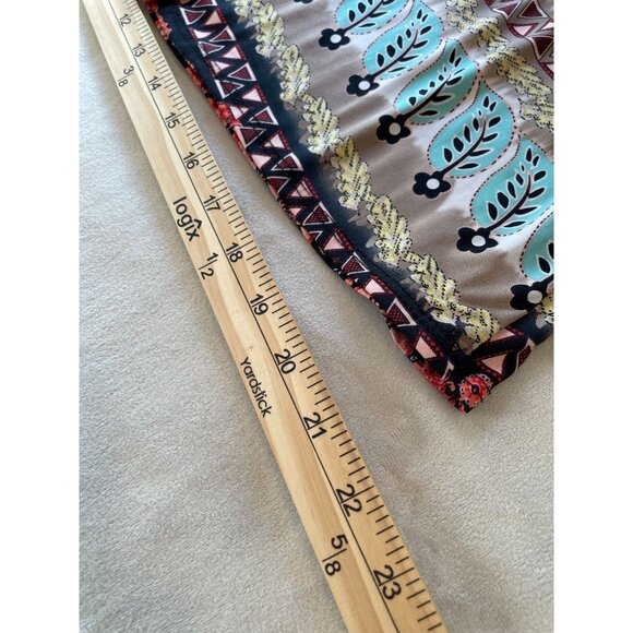 Boho Off Shoulder Bell Sleeve Tunic Top or Dress M Cottagecore Hippie Y2K Style - Picture 5 of 8